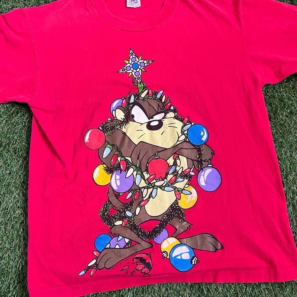 1994 Taz Christmas Tshirt